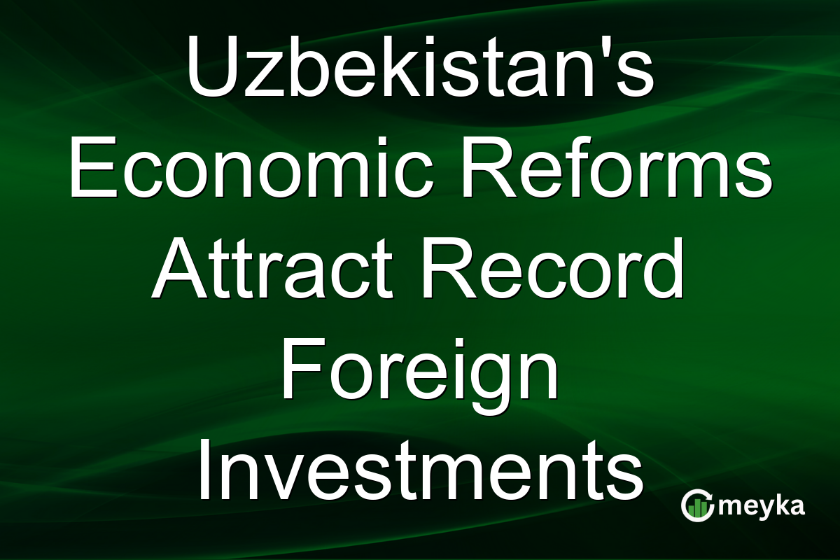 Uzbekistan's Economic Reforms Attract Record Foreign Investments