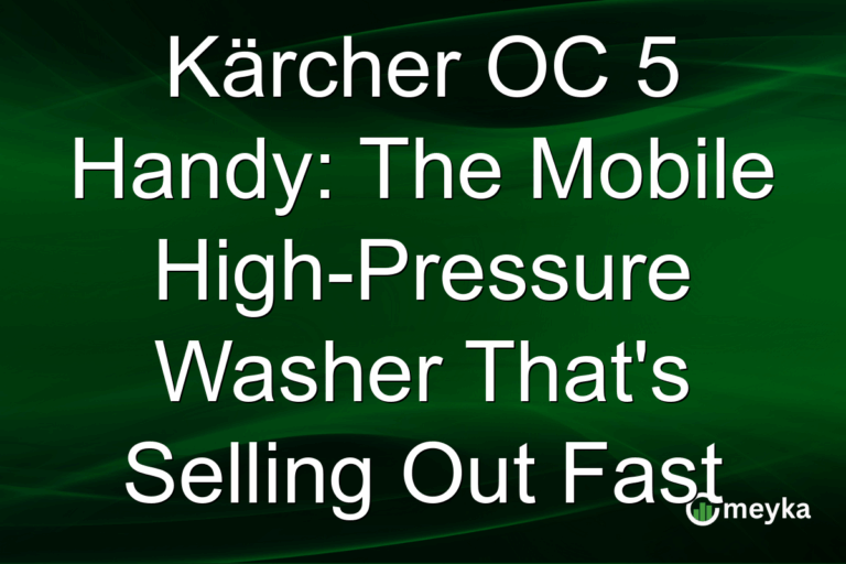 Kärcher OC 5 Handy: The Mobile High-Pressure Washer That's Selling Out Fast