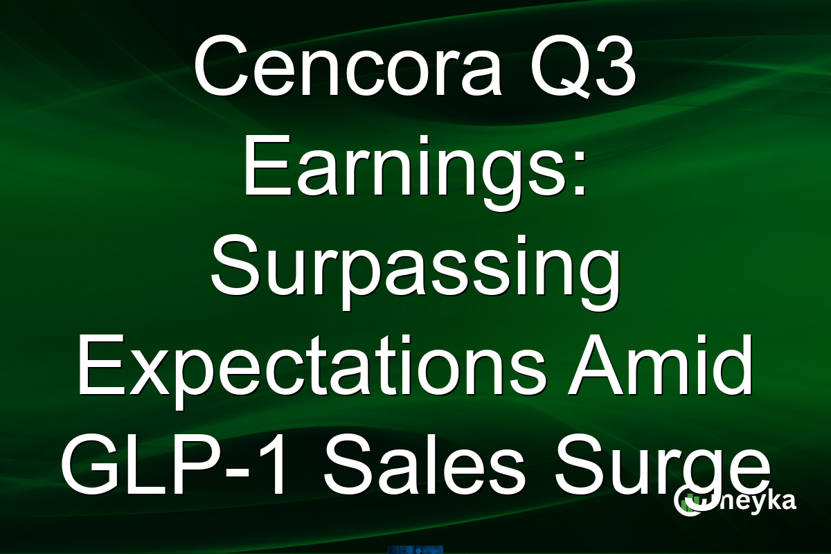 Cencora Q3 Earnings: Surpassing Expectations Amid GLP-1 Sales Surge