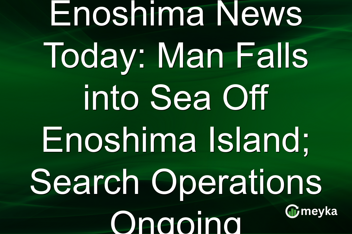 Enoshima News Today: Man Falls into Sea Off Enoshima Island; Search Operations Ongoing