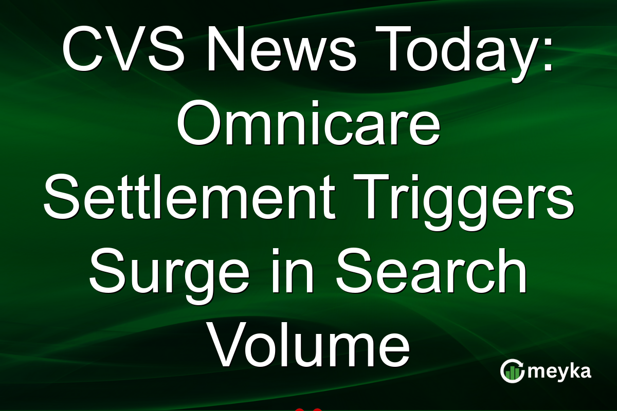 CVS News Today: Omnicare Settlement Triggers Surge in Search Volume