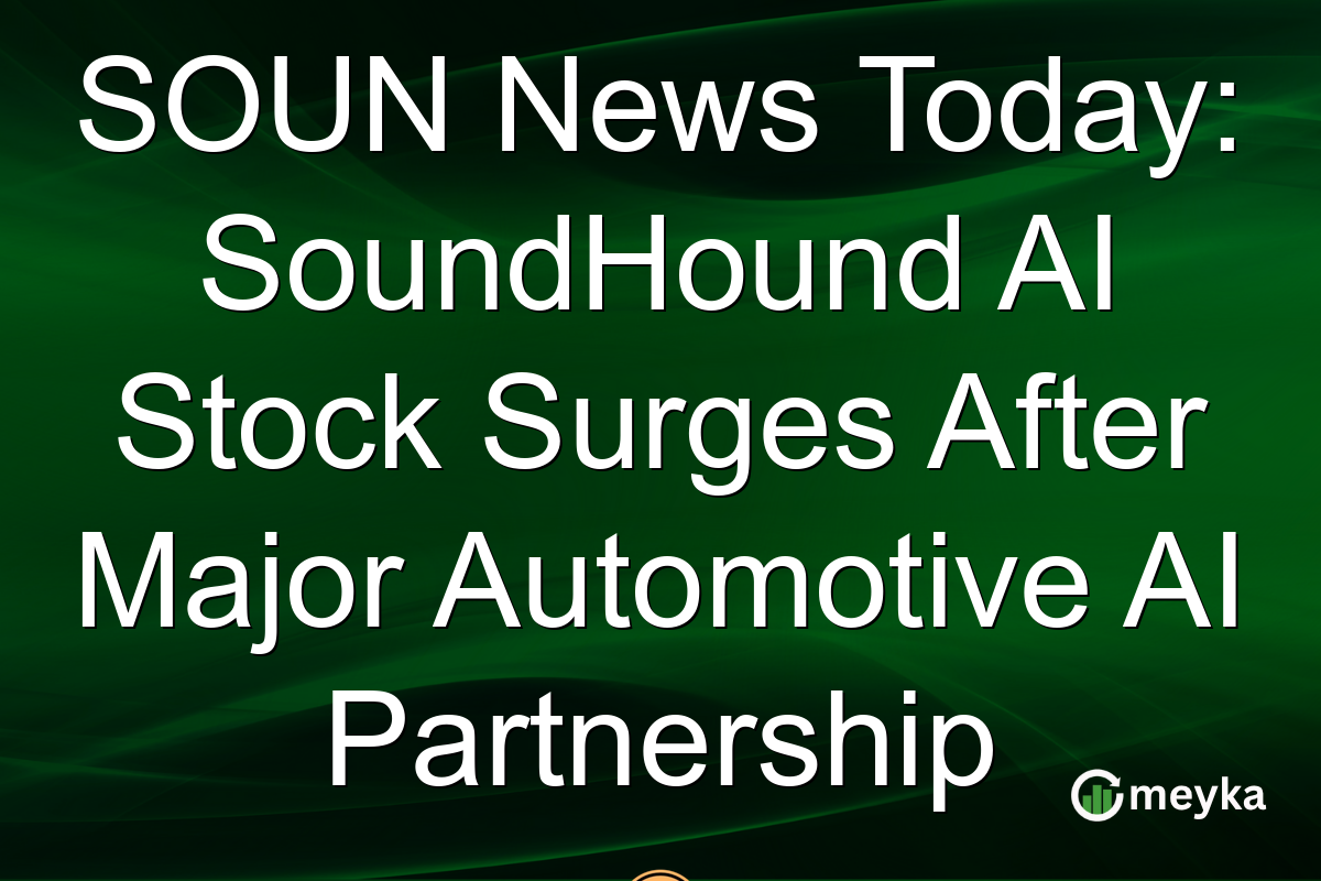 SOUN News Today: SoundHound AI Stock Surges After Major Automotive AI Partnership