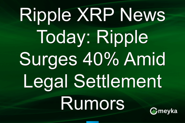 Ripple XRP News Today: Ripple Surges 40% Amid Legal Settlement Rumors