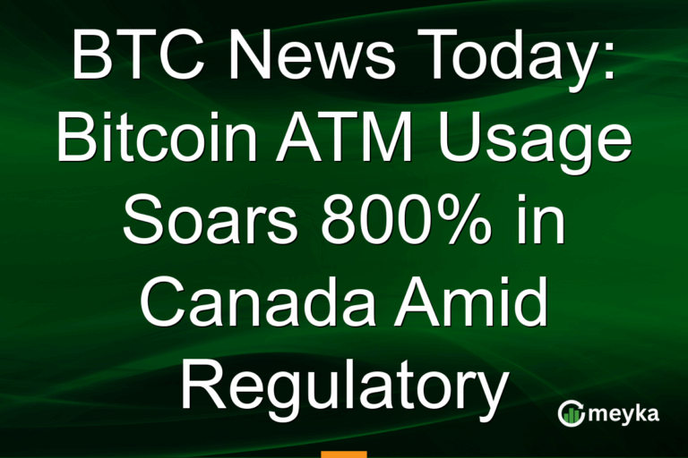 BTC News Today: Bitcoin ATM Usage Soars 800% in Canada Amid Regulatory