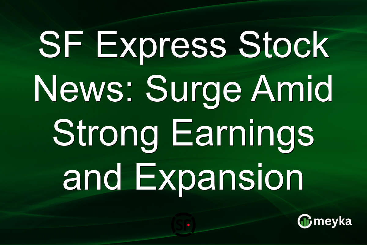 SF Express Stock News: Surge Amid Strong Earnings and Expansion