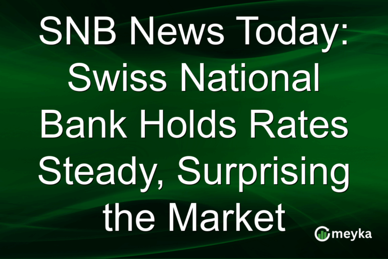 SNB News Today: Swiss National Bank Holds Rates Steady, Surprising the Market