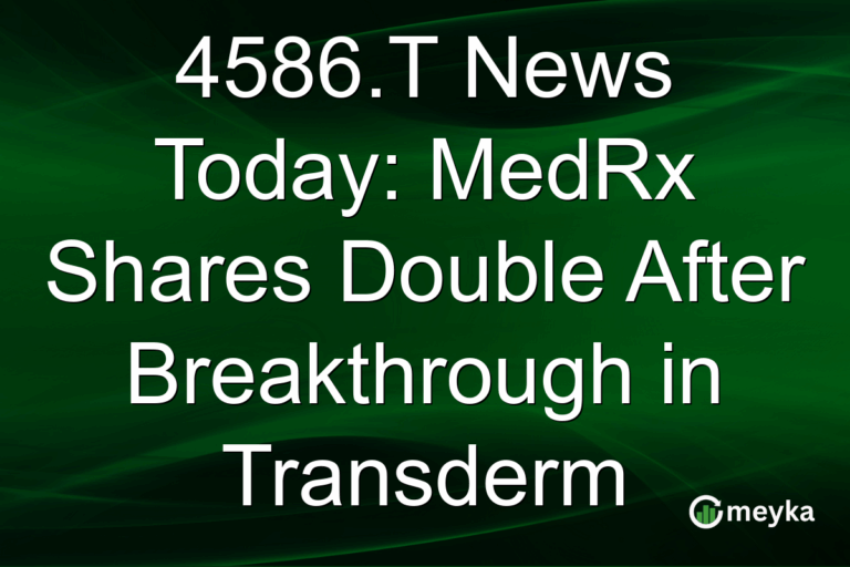 4586.T News Today: MedRx Shares Double After Breakthrough in Transderm
