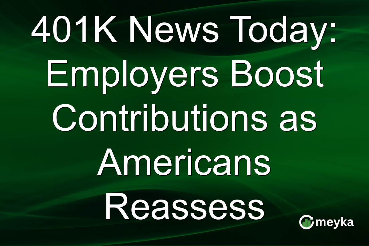 401K News Today: Employers Boost Contributions as Americans Reassess