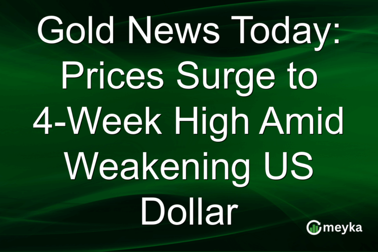 Gold News Today: Prices Surge to 4-Week High Amid Weakening US Dollar