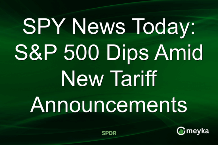 SPY News Today: S&P 500 Dips Amid New Tariff Announcements