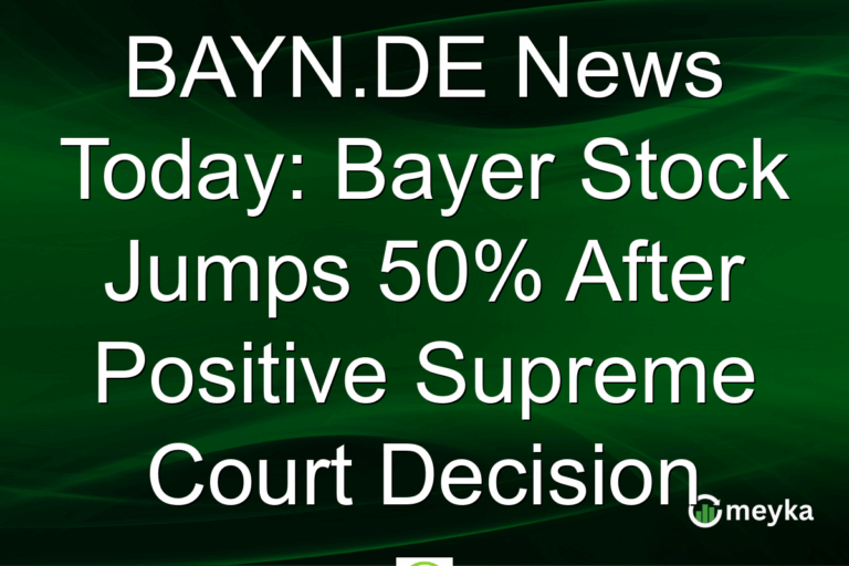 BAYN.DE News Today: Bayer Stock Jumps 50% After Positive Supreme Court Decision
