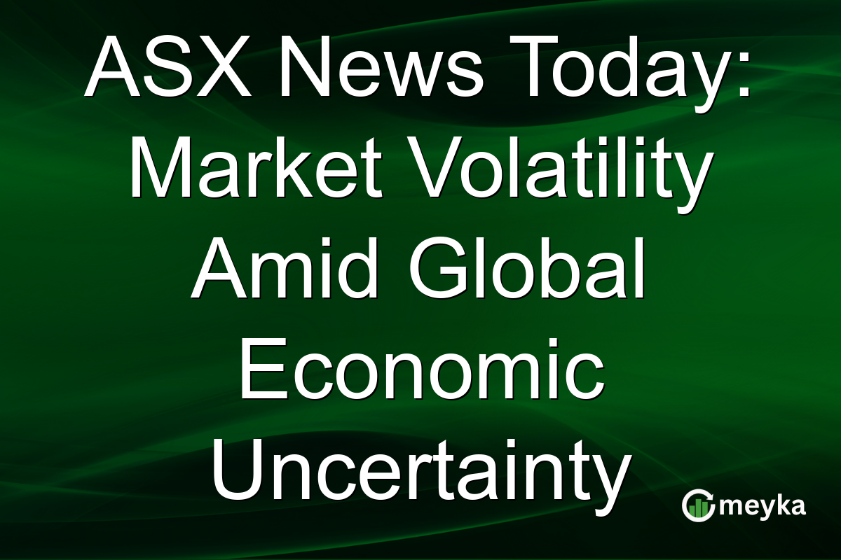 ASX News Today: Market Volatility Amid Global Economic Uncertainty