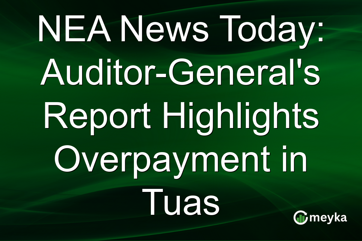NEA News Today: Auditor-General's Report Highlights Overpayment in Tuas