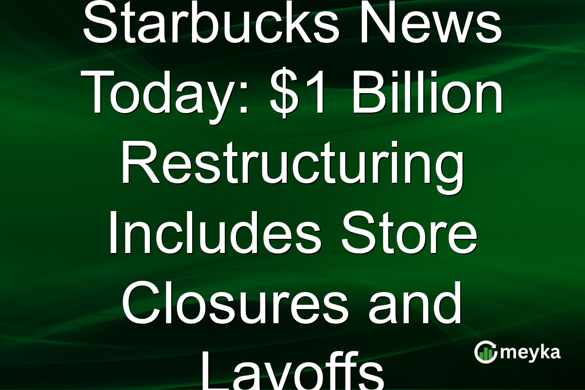 Starbucks News Today: $1 Billion Restructuring Includes Store Closures and Layoffs