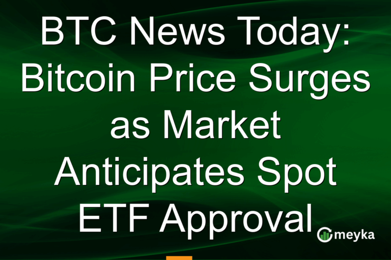 BTC News Today: Bitcoin Price Surges as Market Anticipates Spot ETF Approval
