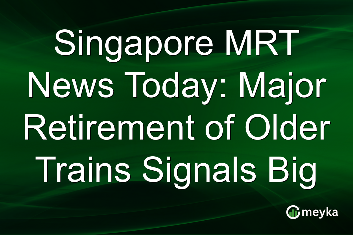 Singapore MRT News Today: Major Retirement of Older Trains Signals Big
