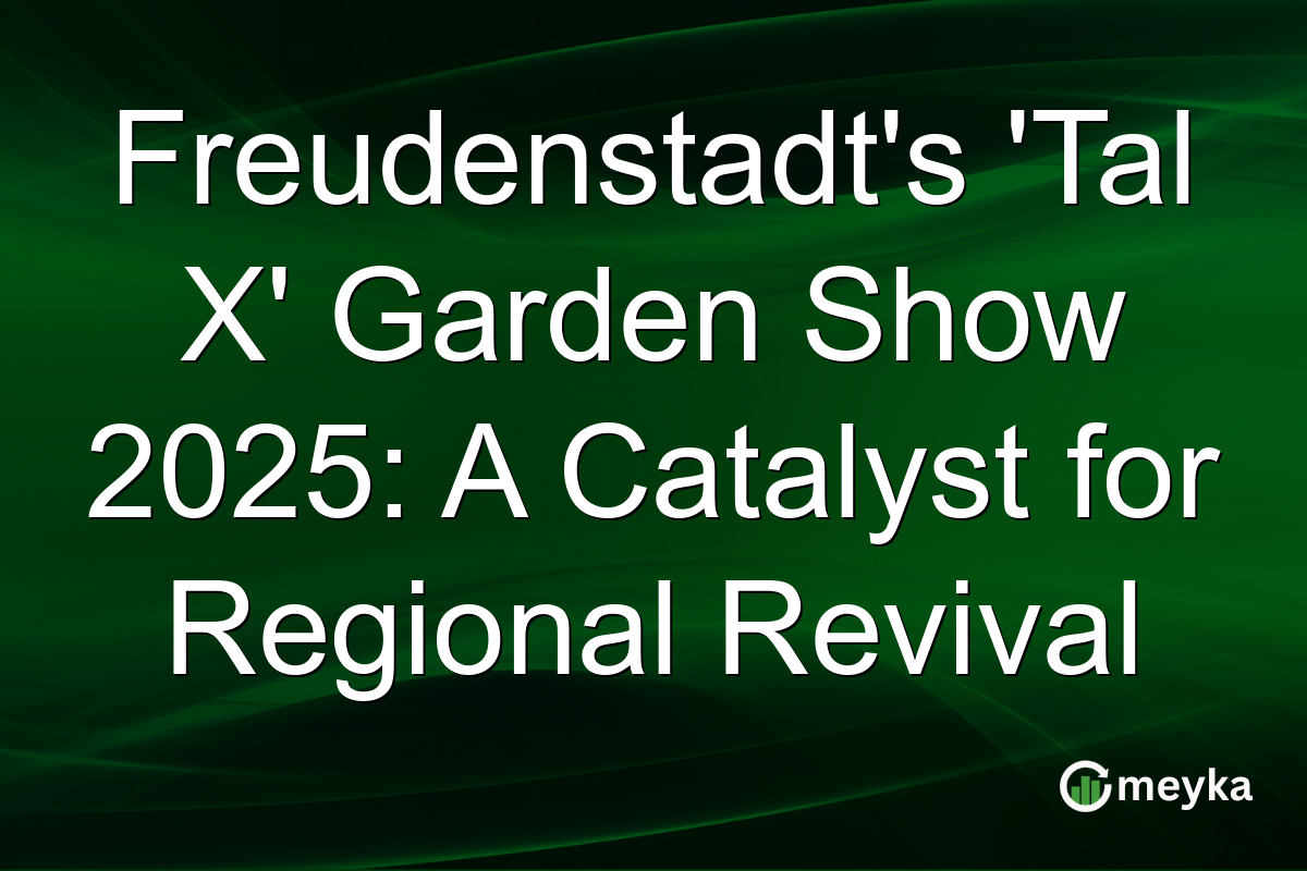 Freudenstadt's 'Tal X' Garden Show 2025: A Catalyst for Regional Revival