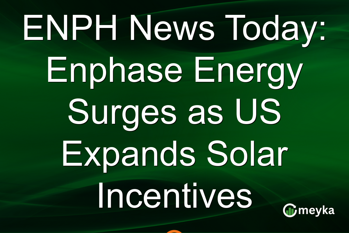 ENPH News Today: Enphase Energy Surges as US Expands Solar Incentives