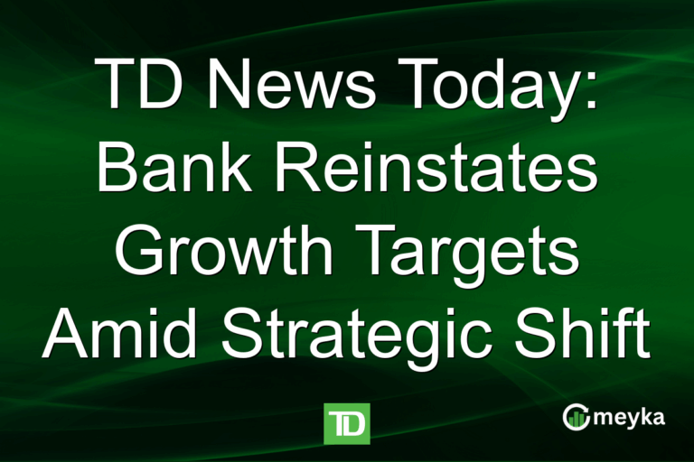 TD News Today: Bank Reinstates Growth Targets Amid Strategic Shift