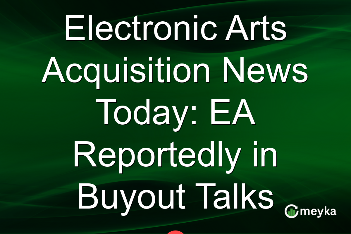 Electronic Arts Acquisition News Today: EA Reportedly in Buyout Talks