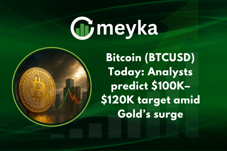 Bitcoin price forecast showing bullish trend toward $120K amid gold’s surge and growing investor optimism.