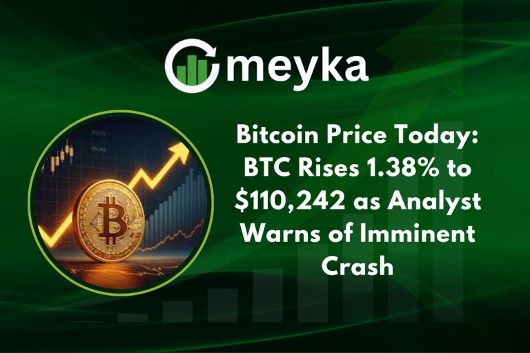 Bitcoin Price chart on screen as digital coin reflects market movement