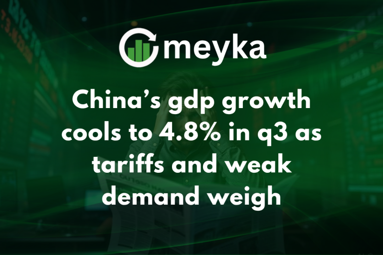 China GDP Growth slows to 4.8 percent in Q3 2025 amid trade tariffs and weak demand