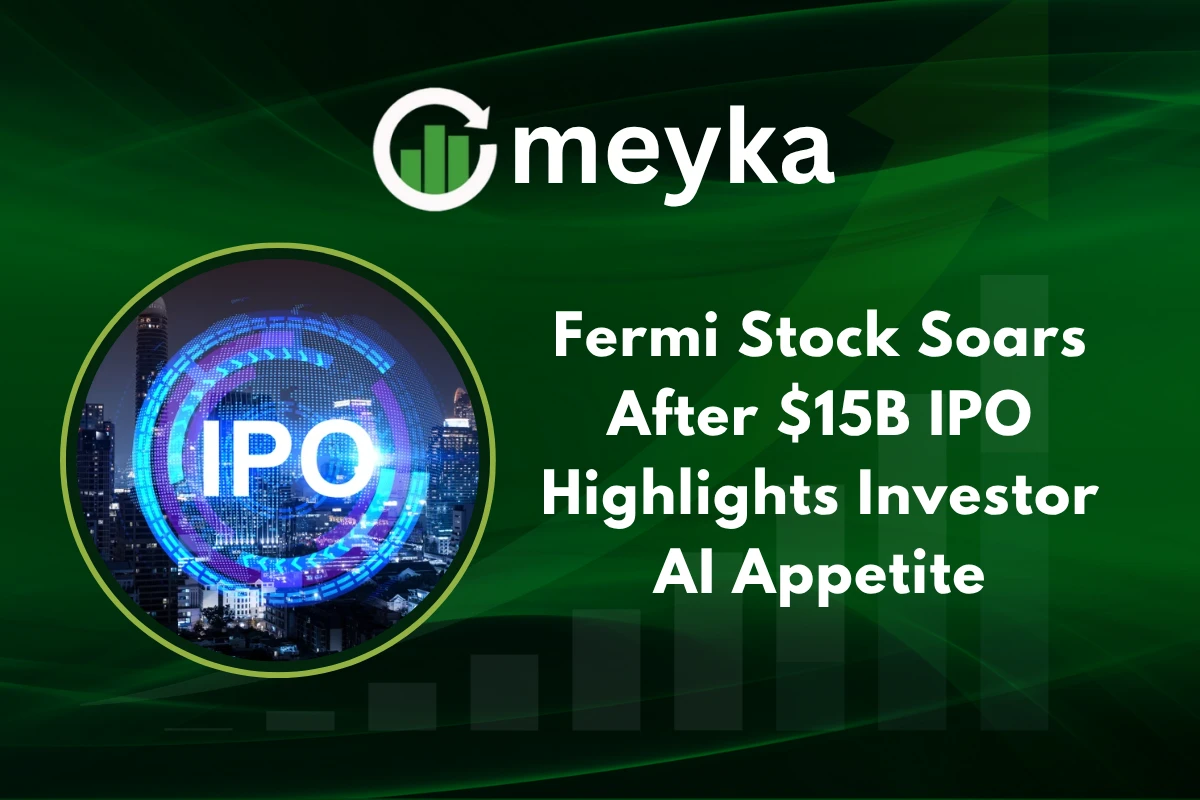 Fermi Stock IPO surge with investors highlighting AI and clean energy growth on Nasdaq