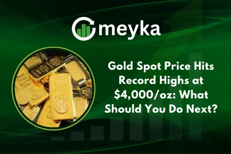 Gold Spot Price hits record $4,000 per ounce amid global economic uncertainty.