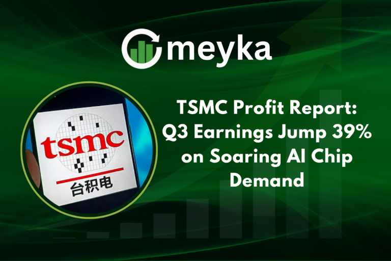 TSMC profit chart showing quarterly earnings growth driven by AI chip demand and advanced semiconductor production