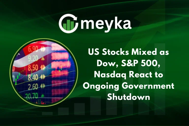 Traders monitor US stocks as Wall Street indices react to the ongoing government shutdown.