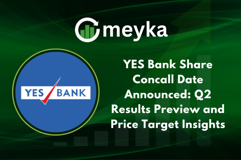Yes Bank headquarters with investors monitoring Q2 results and share price movements on NSE and BSE.