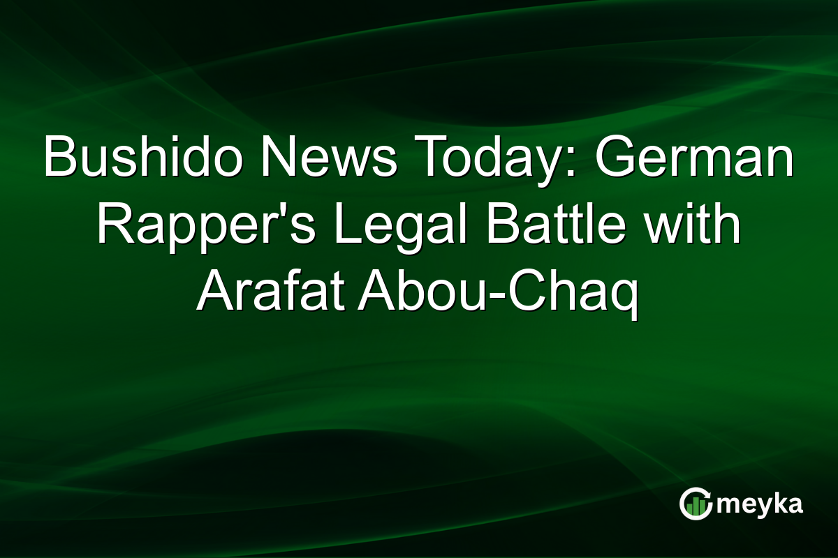 Bushido News Today: German Rapper's Legal Battle with Arafat Abou-Chaq
