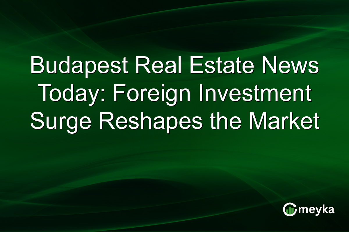 Budapest Real Estate News Today: Foreign Investment Surge Reshapes the Market