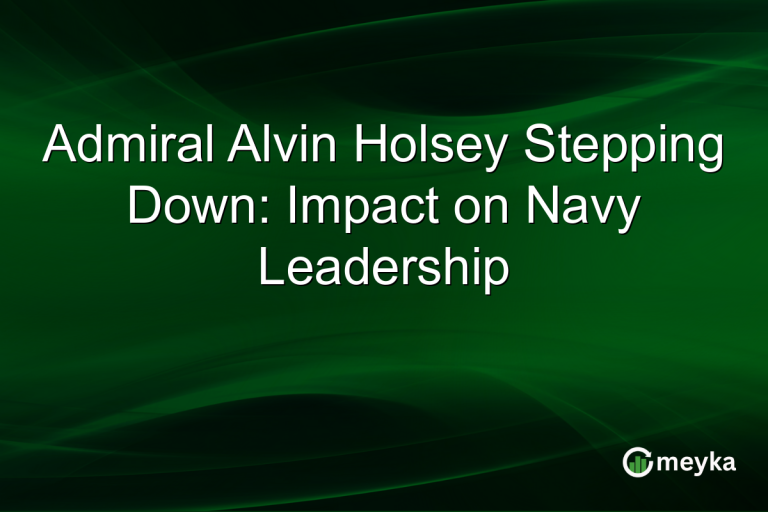 Admiral Alvin Holsey Stepping Down: Impact on Navy Leadership