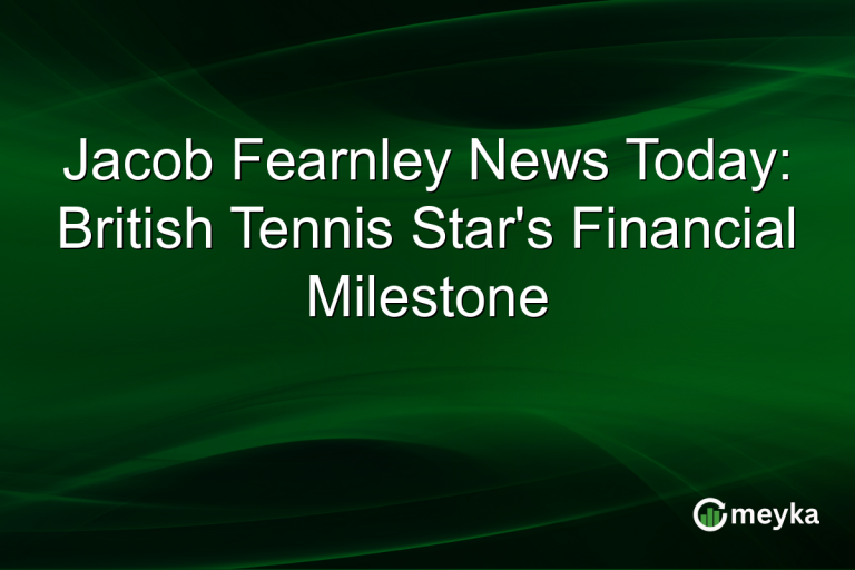 Jacob Fearnley News Today: British Tennis Star's Financial Milestone