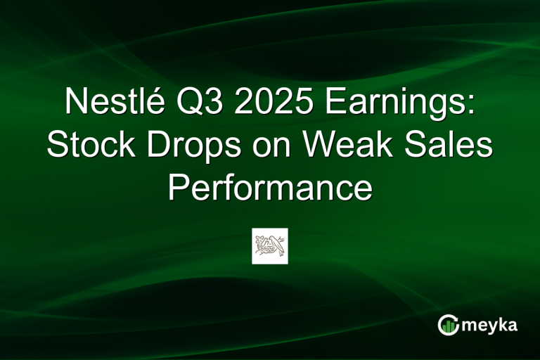 Nestlé Q3 2025 Earnings: Stock Drops on Weak Sales Performance