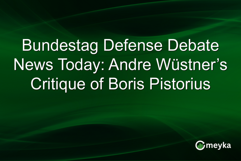 Bundestag Defense Debate News Today: Andre Wüstner’s Critique of Boris Pistorius