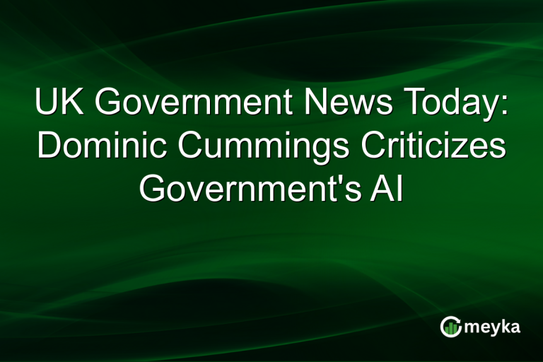 UK Government News Today: Dominic Cummings Criticizes Government's AI