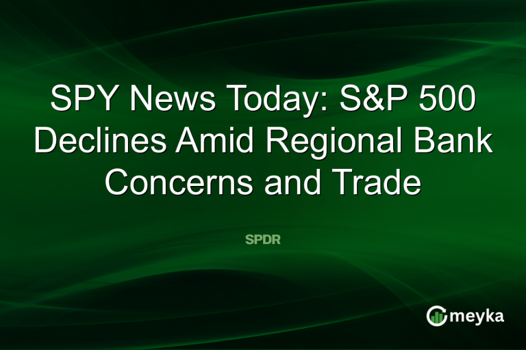 SPY News Today: S&P 500 Declines Amid Regional Bank Concerns and Trade