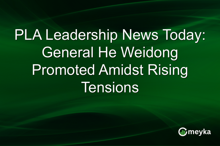 PLA Leadership News Today: General He Weidong Promoted Amidst Rising Tensions