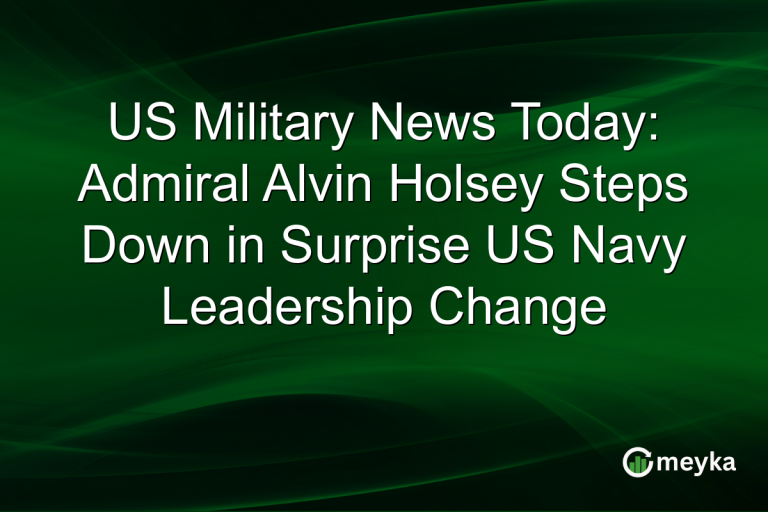 US Military News Today: Admiral Alvin Holsey Steps Down in Surprise US Navy Leadership Change