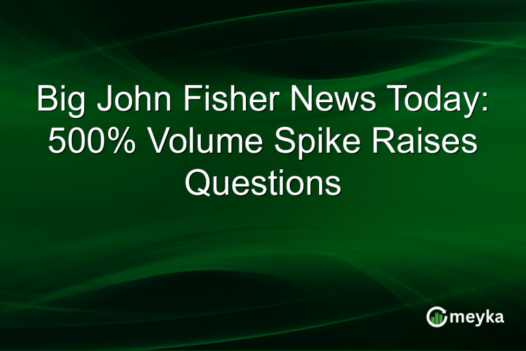 Big John Fisher News Today: 500% Volume Spike Raises Questions