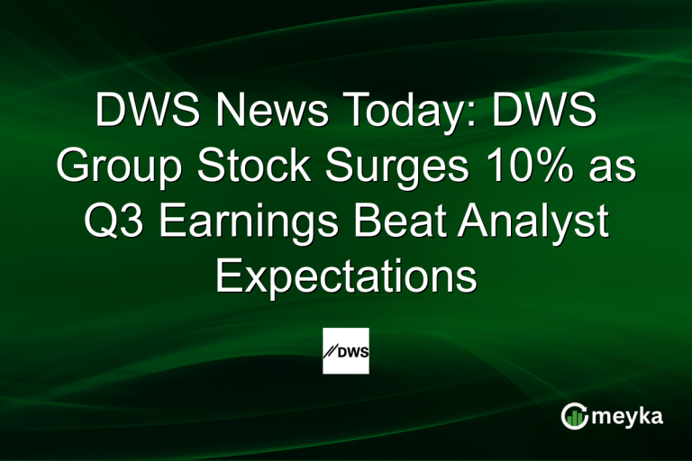 DWS News Today: DWS Group Stock Surges 10% as Q3 Earnings Beat Analyst Expectations