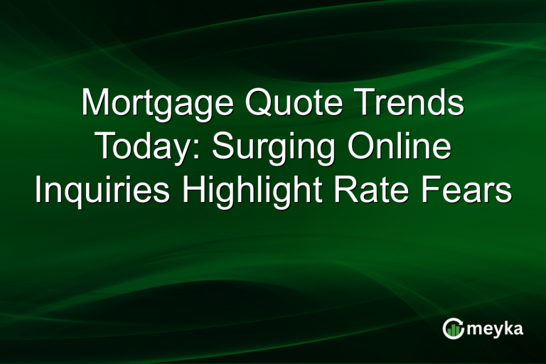 Mortgage Quote Trends Today: Surging Online Inquiries Highlight Rate Fears