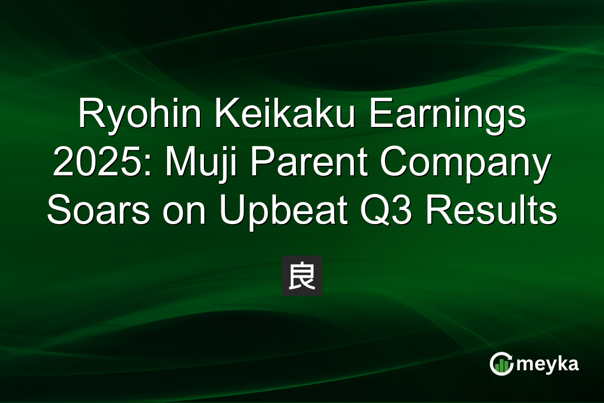 Ryohin Keikaku Earnings 2025: Muji Parent Company Soars on Upbeat Q3 Results