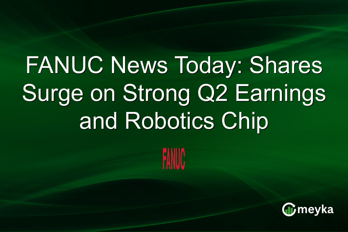 FANUC News Today: Shares Surge on Strong Q2 Earnings and Robotics Chip