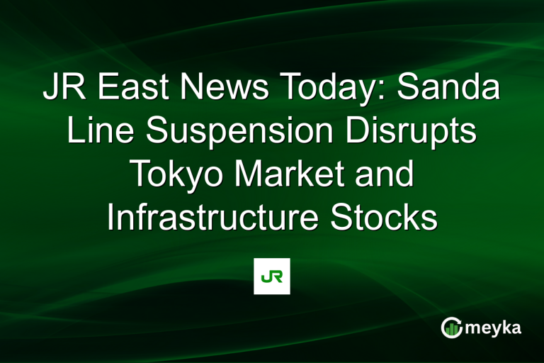 JR East News Today: Sanda Line Suspension Disrupts Tokyo Market and Infrastructure Stocks