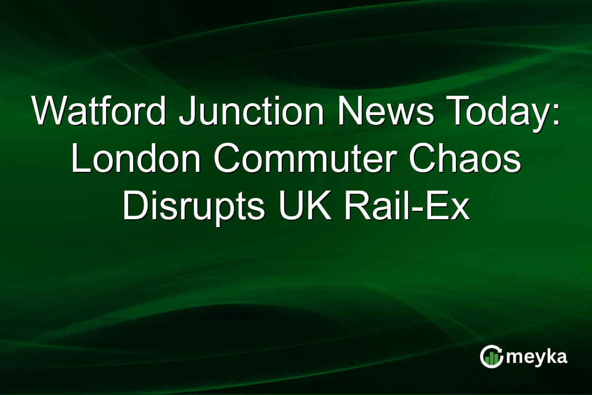 Watford Junction News Today: London Commuter Chaos Disrupts UK Rail-Ex