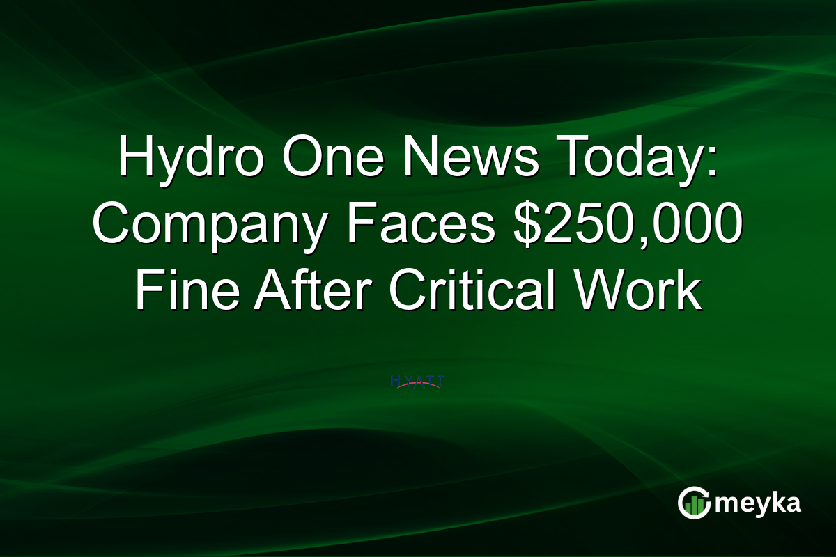 Hydro One News Today: Company Faces $250,000 Fine After Critical Work